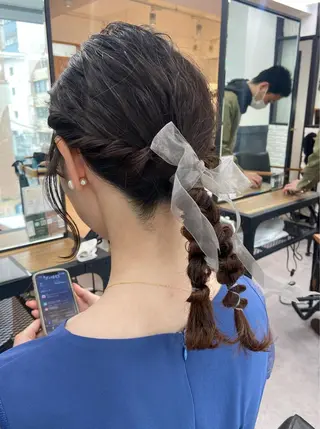 ヘアアレンジ ダブルカラー 🌙chinariのヘアスタイル