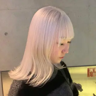 ロング カラー れい🫧 ハイトーン特化のヘアスタイル