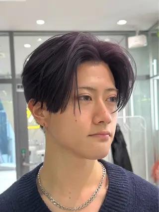 ショート パーマ メンズ 吉祥寺/ダウンパーマ メンズ韓国ヘア/桑本のヘアスタイル