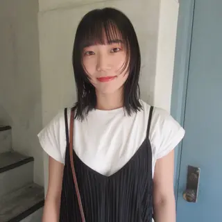 ミディアム カラー スギヤマ ショウゴのヘアスタイル