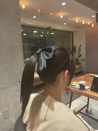 セミロング 髪質改善✨高級カラー 野井琢生のヘアスタイル