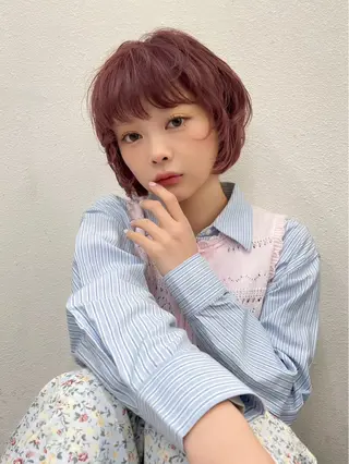 ショート 🩵レイヤー/ショー ト/🫧harukaのヘアスタイル