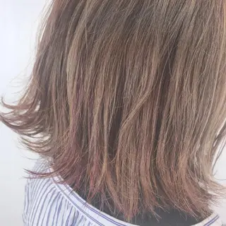 ミディアム カラー 似合わせカット🌿 前川のヘアスタイル