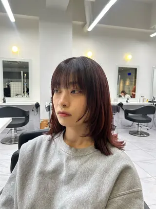 カラー 透明感ベージュ🤎 ナチュラルレイヤーのヘアスタイル