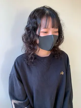 セミロング パーマ AR.MARA サトウヒカルのヘアスタイル