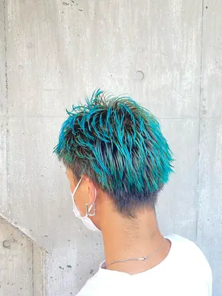 ショート カラー パーマ ヘアアレンジ メンズ ネイル マツエク・マツパ アイブロウ 🔥漢髪特化メンズ マネージャーYUKIのヘアスタイル