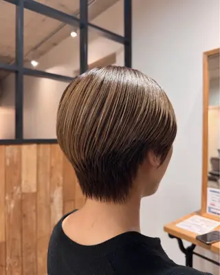 ショート ハイトーン/パーマ 大名 sakiのヘアスタイル