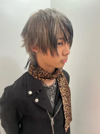 メンズ 💥ウルフカット デザインあんな💥のヘアスタイル