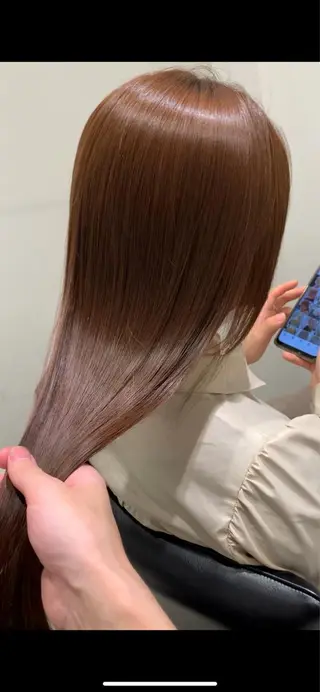 ロング カラー れい🫧 ハイトーン特化のヘアスタイル