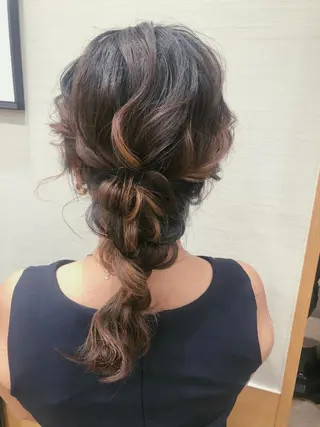 ロング ヘアアレンジ ヘアセット ✴︎Mai✴︎銀座のヘアスタイル
