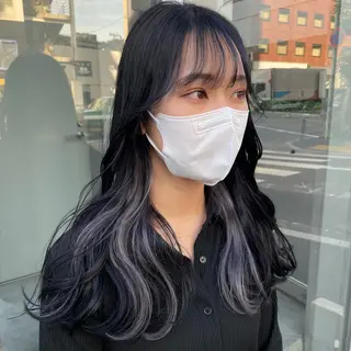セミロング カラー パーマ ヘアアレンジ メンズ キッズ ネイル マツエク・マツパ アイブロウ 🦋韓国風カラー🦋 こうせい原宿のヘアスタイル