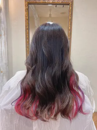 ロング カラー 長岡 俊樹のヘアスタイル