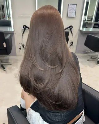 ロング カラー 艶カラー♡クール トレンドヘア♡アユミのヘアスタイル