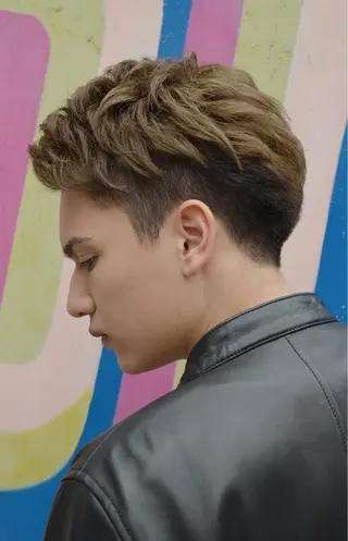 ショート カラー メンズ 溝口 恭章のヘアスタイル