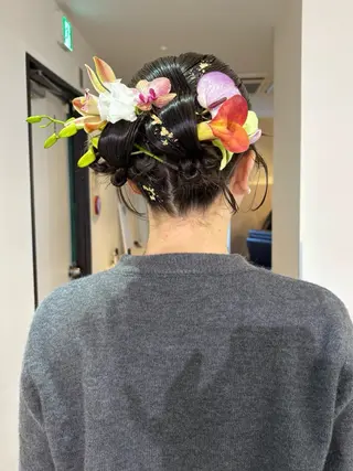 ヘアアレンジ mizuki/ピンク ベージュ.レイヤーのヘアスタイル