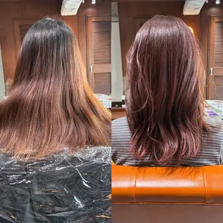 セミロング カラー ヘアアレンジ 💟Opus/ Mizuki🐕💟のヘアスタイル