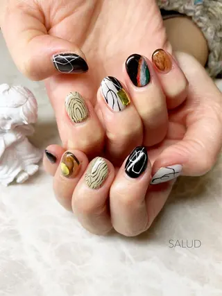 ショート ネイル Nail Salon SALUDのネイルデザイン