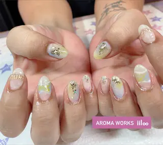 ネイル iiloo aromaworksのネイルデザイン