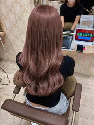 ロング カラー 韓国ヘア🧸髪質改善 🧸きくちみさきのヘアスタイル