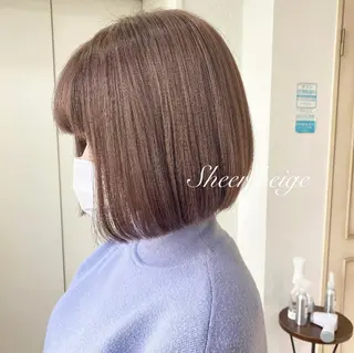 ミディアム カラー 透明感カラー 古山 結季🌙🖤のヘアスタイル