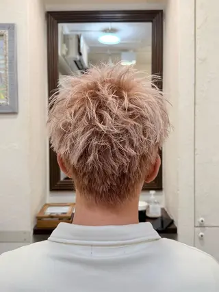 ショート カラー メンズ メンズ/スパイキー ショート/isseyのヘアスタイル