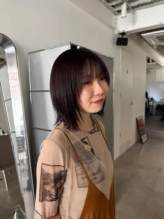 ミディアム カラー カズキ/天神/ボブ /レイヤー/メンズのヘアスタイル