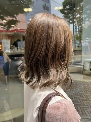 ミディアム カラー ヘアアレンジ 🫧髪質改善/縮毛 矯正/RIKOのヘアスタイル