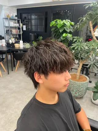 パーマ メンズ 川上拓真 ✂︎学芸大学のヘアスタイル