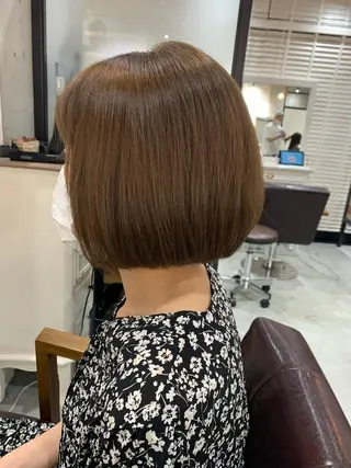 ショート カラー ヘアアレンジ kei🤎ベージュ /透明感カラー/博多のヘアスタイル