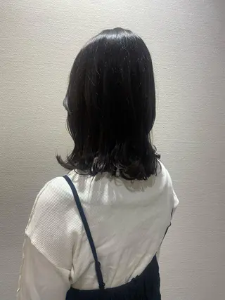 セミロング カラー 似合わせレイヤー/ Wカラー🧸こころのヘアスタイル