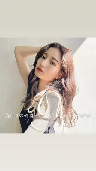 ロング 韓国𝐻𝑎𝑖𝑟 🇰🇷🖤ハラのヘアスタイル
