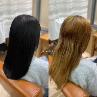 セミロング カラー 🌷ささき かなめ🌷のヘアスタイル