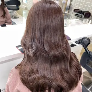 ロング カラー ヘアアレンジ 韓国レイヤー＆ピンク 艶髪🩶maikoのヘアスタイル