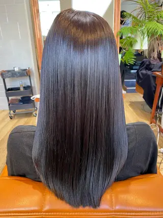 セミロング カラー 艶美髪マスター 店長✂︎YUKKEのヘアスタイル