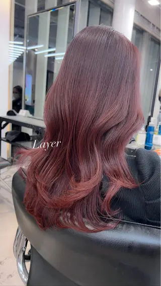 セミロング カラー ヘアアレンジ 天神レイヤーカット No.1💖マユカのヘアスタイル