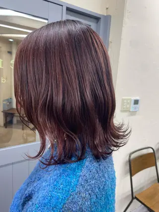 カラー レディースパーマ モデル募集RIKOのヘアスタイル