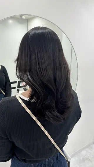 ロング カラー パーマ ヘアアレンジ メンズ キッズ 盛れ韓国ハイトーン 🎀Himari🎀のヘアスタイル