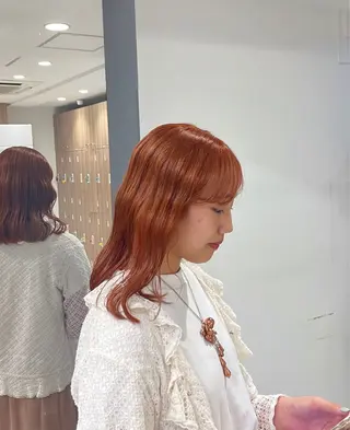 ミディアム カラー 艶髪【カラー支持率 No.1】リノ🪐のヘアスタイル