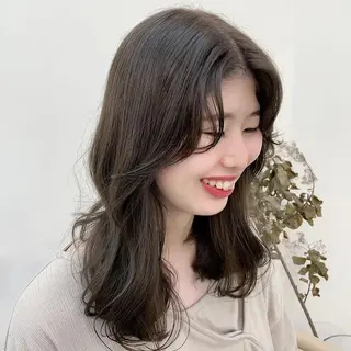 セミロング カラー 韓国風カラー🤎 𝒄𝒉𝒊𝒌𝒂のヘアスタイル