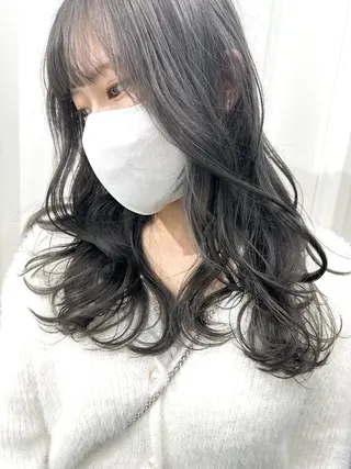 セミロング カラー ヘアアレンジ kai .のヘアスタイル