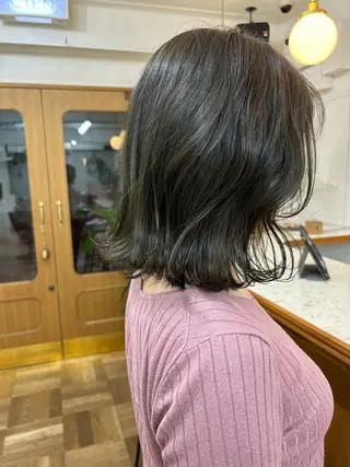 ミディアム カラー パーマ ayano🫧 《CIEN》のヘアスタイル