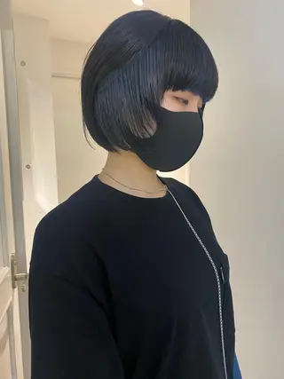 ショート カラー センターパート/ 暖色カラーayuのヘアスタイル