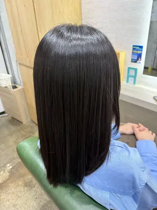 セミロング 縮毛矯正/ /関内/あべももこのヘアスタイル