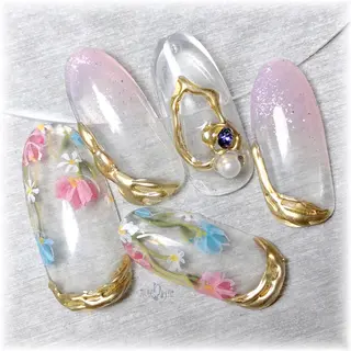 ネイル 爪咲 りり花のネイルデザイン