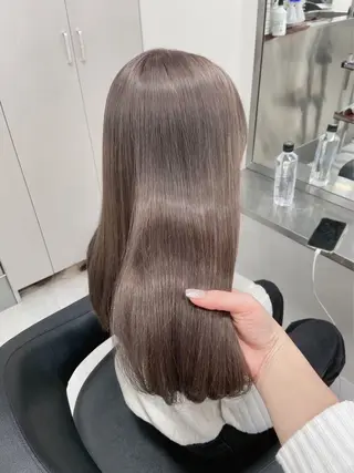 カラー ヘアアレンジ MOMO艶髪 🩵モテカラーのヘアスタイル