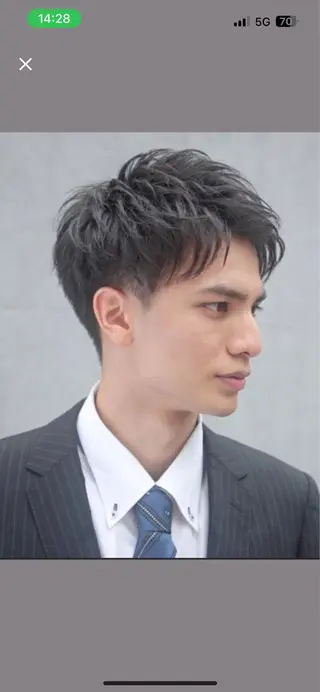 ショート メンズカット オカムラリョウのヘアスタイル