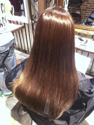 セミロング ロング カラー 境 健助のヘアスタイル