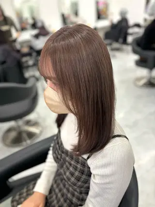 セミロング カラー ヘアアレンジ 透明感💕今っぽ似合 わせ𝐍𝐨. 𝟏のヘアスタイル