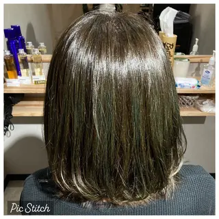 ミディアム 一瀬 理絵のヘアスタイル