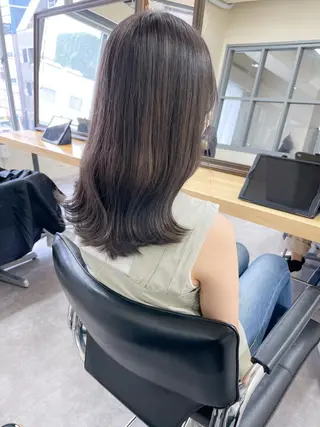 セミロング カラー メンズパーマ メンズ特化ryoのヘアスタイル